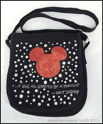 DIY Disney Mickey messenger Bag