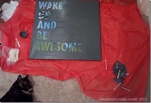 wake up and be awesome diy project