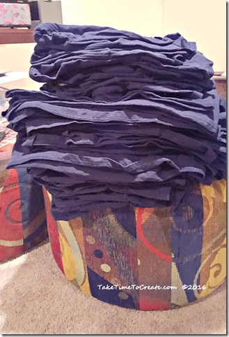 stack of shirts