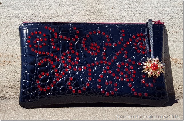 DIY Rhinestone Clutch