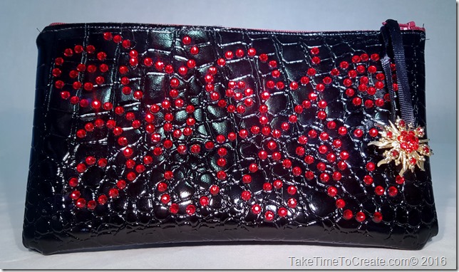 DIY Rhinestone Clutch