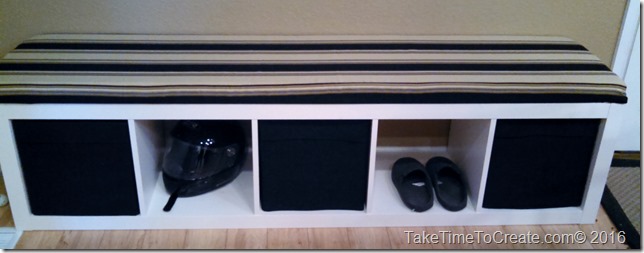 Turn an Ikea bookcase into a bench