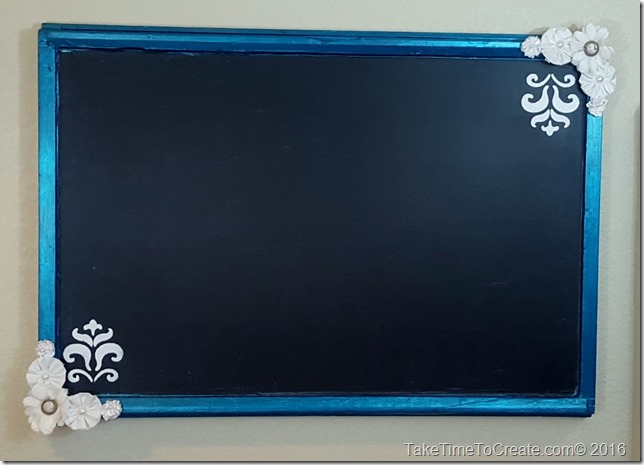 Repurpose an old window into a Chalkboard