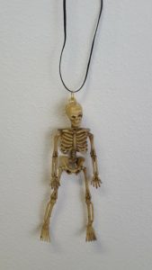 skeleton necklace