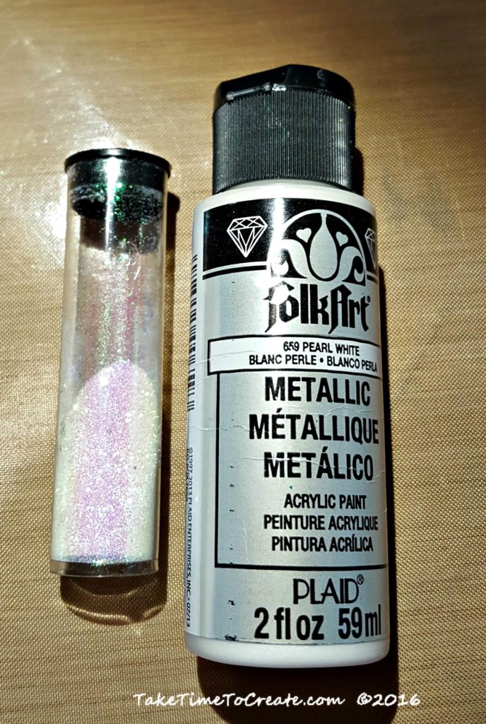 Folk Art Metallic Pearl White Acrylic Paint