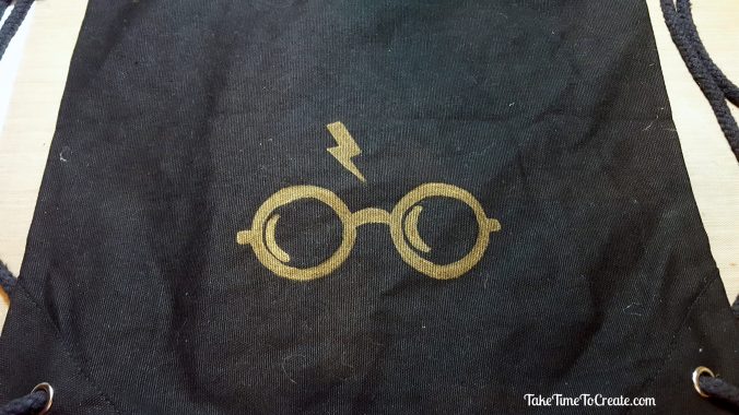 diy harry potter drawstring backpack