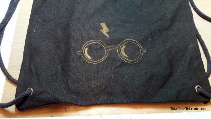 diy harry potter drawstring backpack