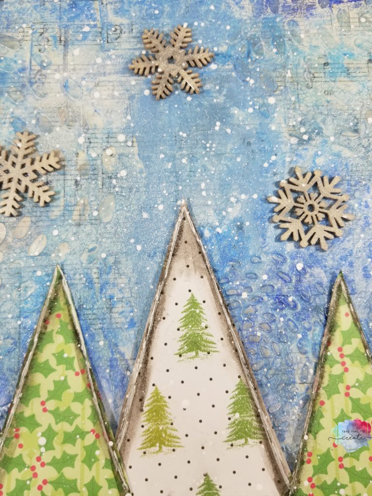 Christmas Tree Mixed media Canvas