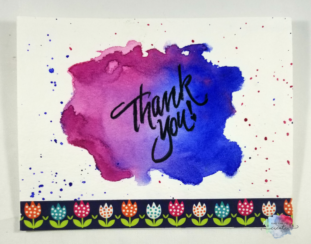 Watercolor thank you cards