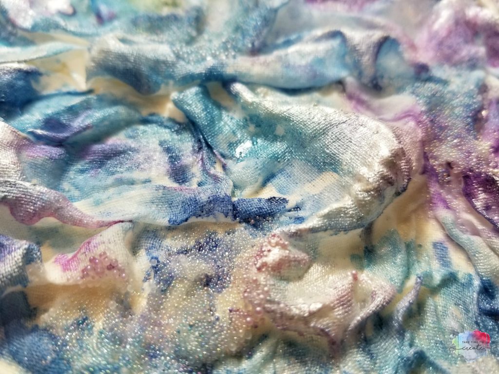 watercolor fabric landscape