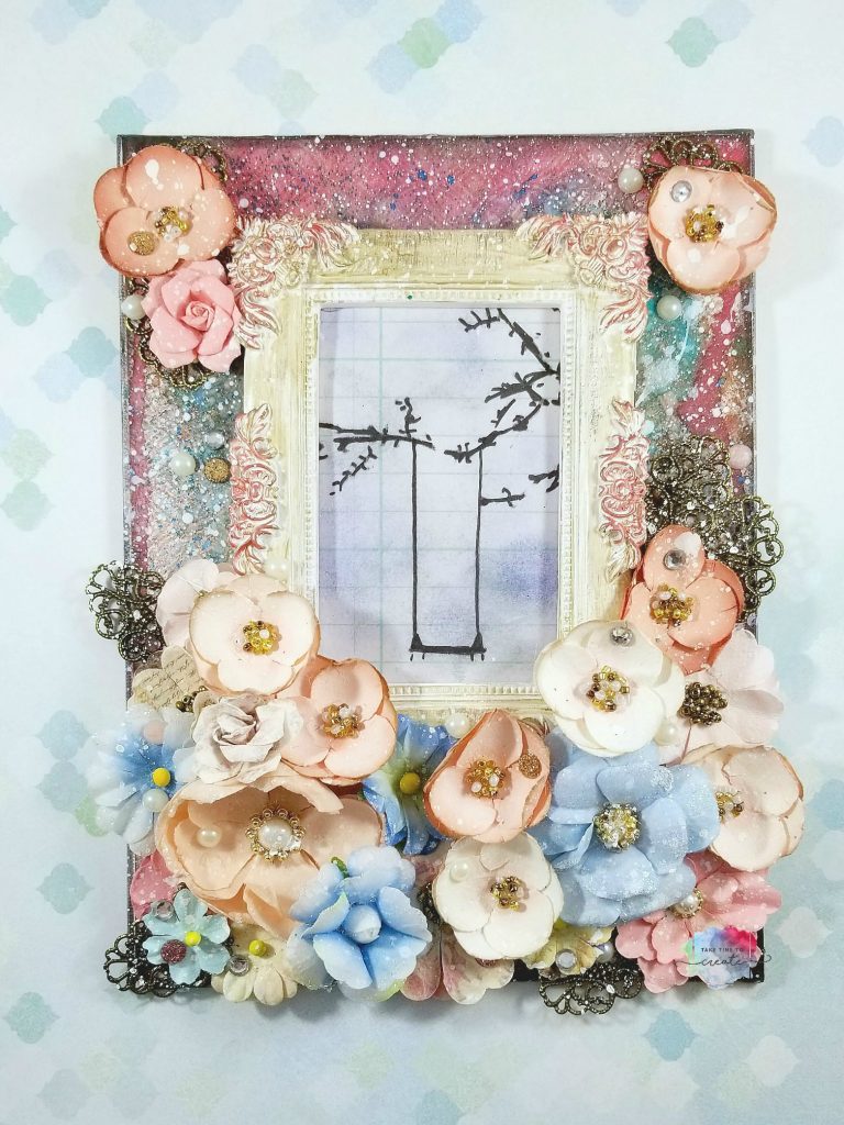 frame and flowers