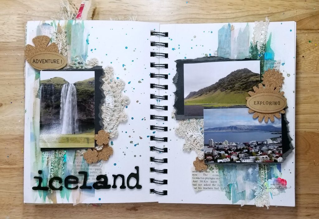 Iceland Art Journal Page