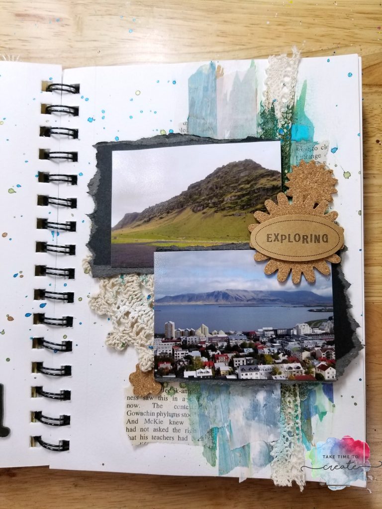 Iceland Art Journal Page